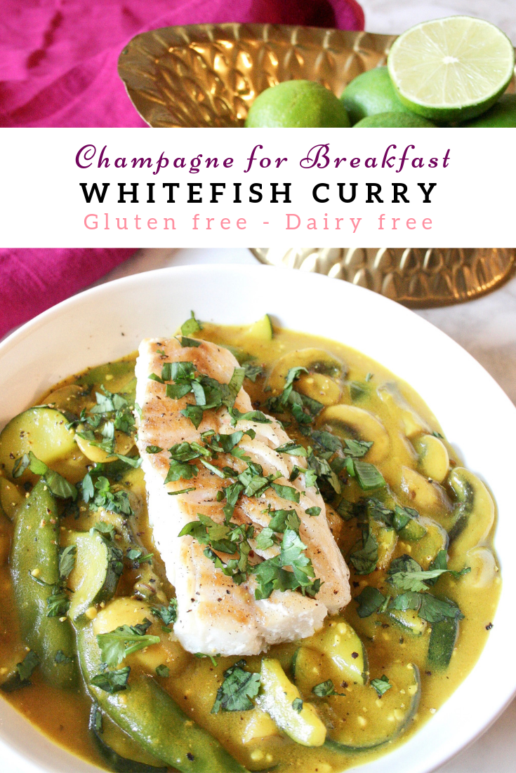 Whitefish Curry - Gluten Free, Dairy Free - Champagne for Breakfast
